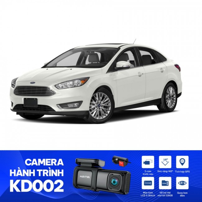 Lắp camera hành trình ở Biên Hòa cho Ford Focus | VAVA Dual 2K VD-009 